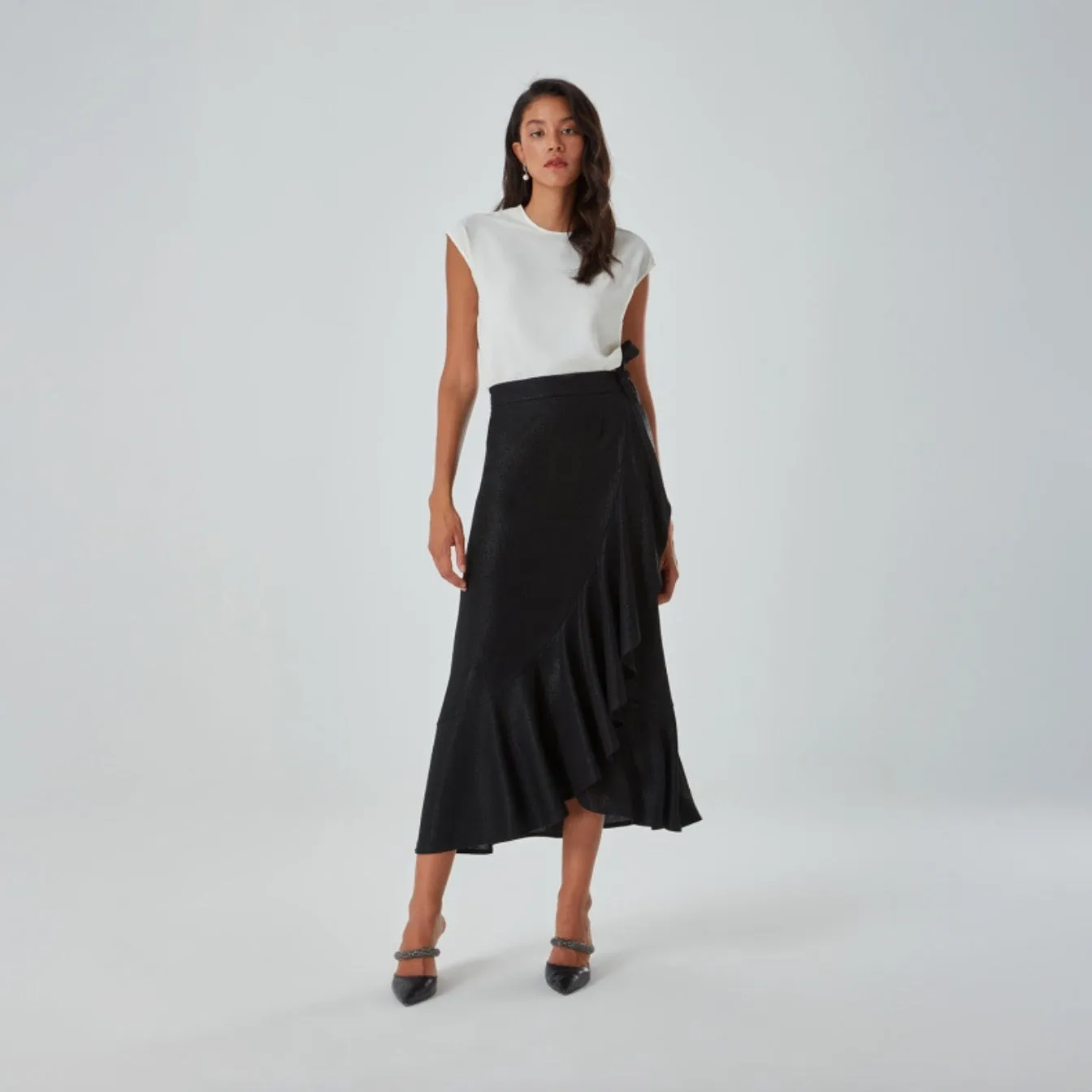 Mizalle Skirt Black - Skirt