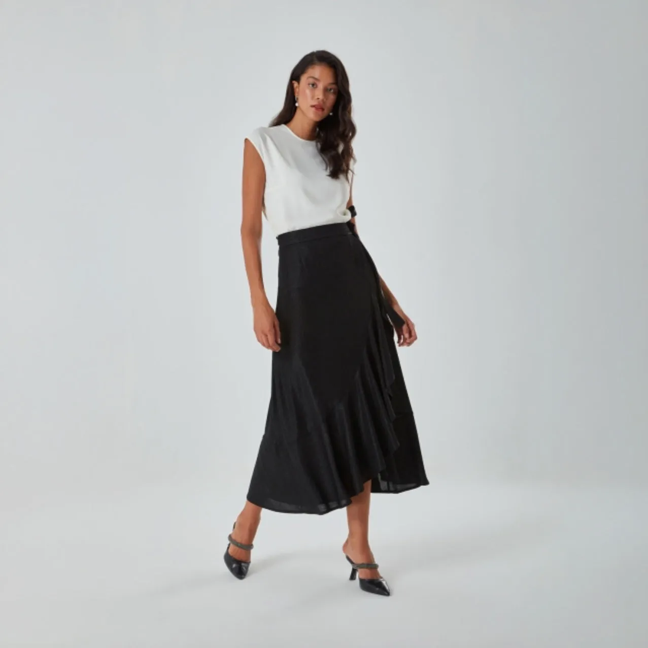 Mizalle Skirt Black - Skirt