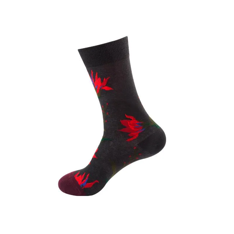 Mox JT Printed Autumn Funny Socks - Multi Color Optional