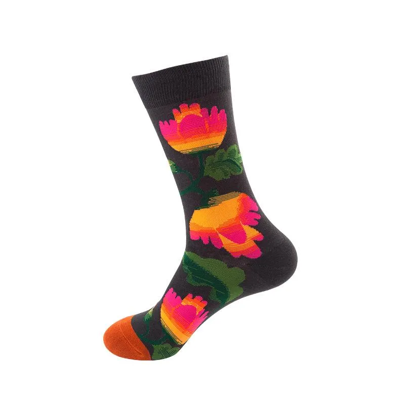 Mox JT Printed Autumn Funny Socks - Multi Color Optional