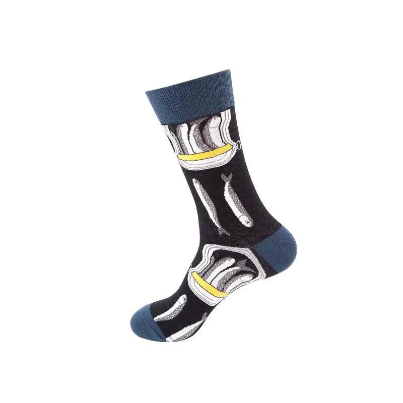 Mox JT Printed Autumn Funny Socks - Multi Color Optional