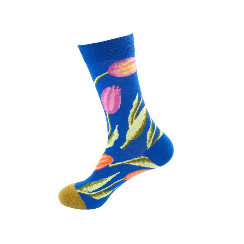 Mox JT Printed Autumn Funny Socks - Multi Color Optional