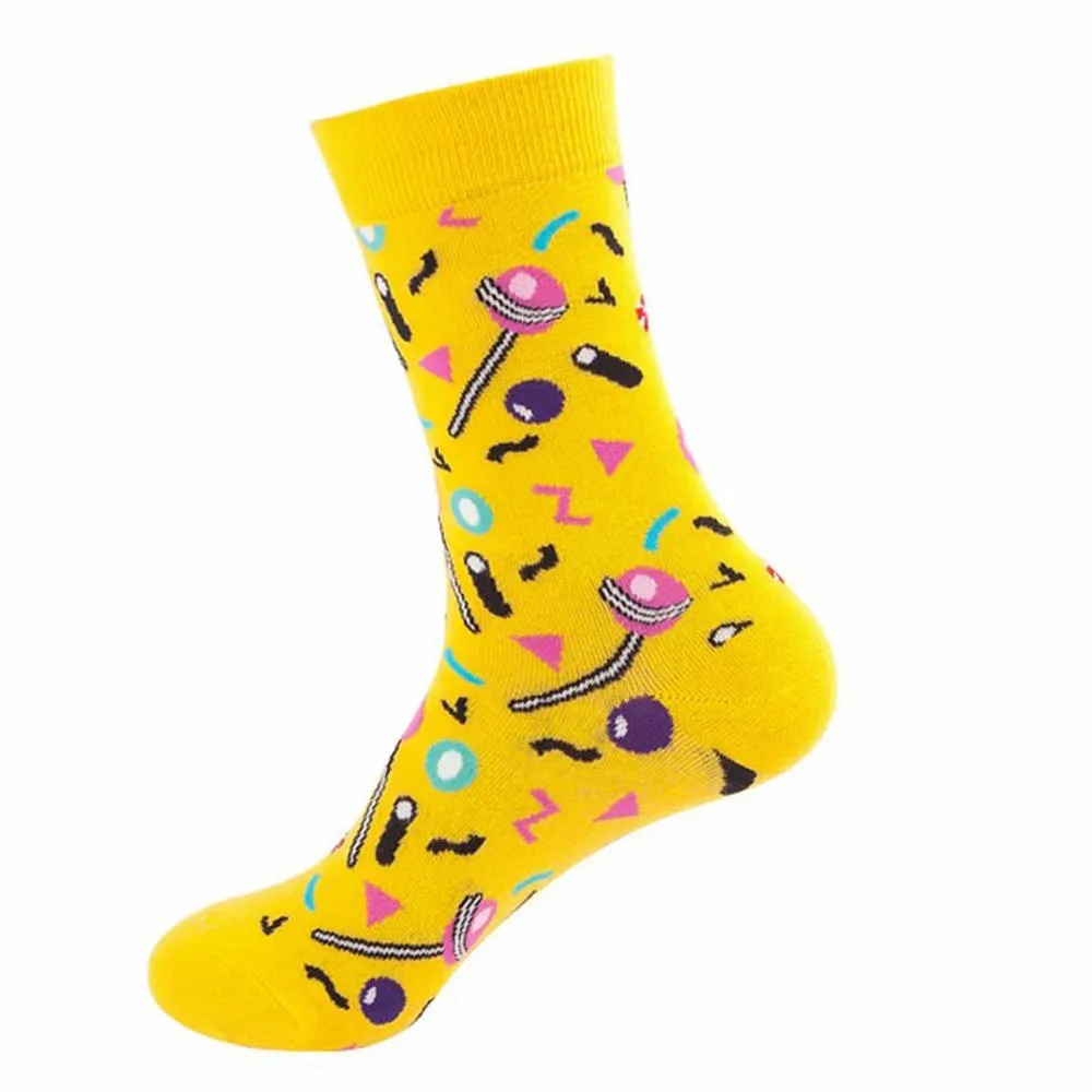 Mox JT Printed Autumn Funny Socks - Multi Color Optional