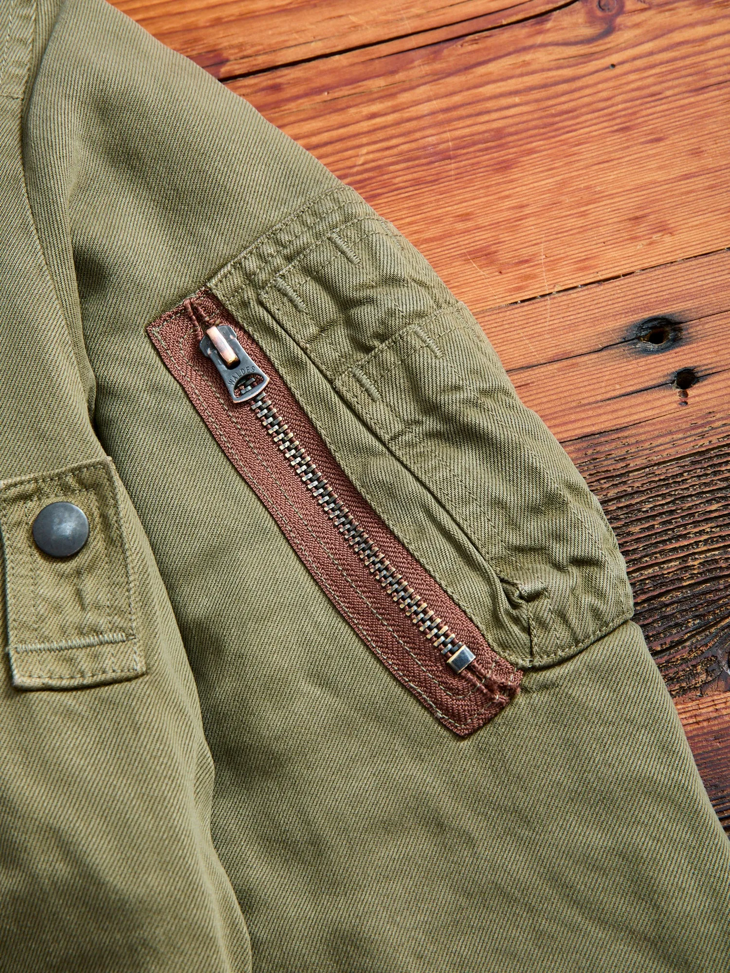 MSP-4025 Vintage Wash MA-1 Jacket in Army Green