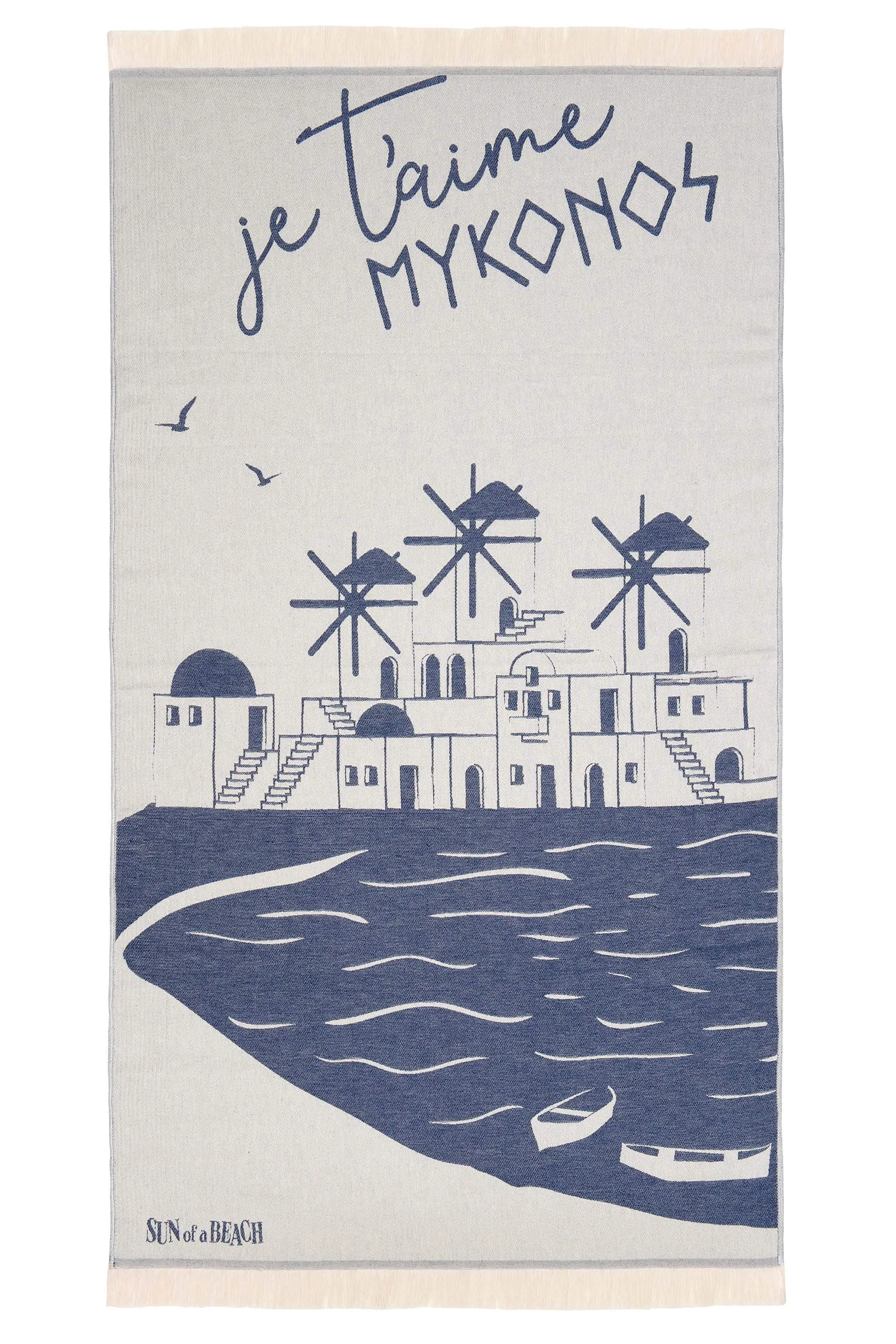 Mykonos | Feather Beach Towel