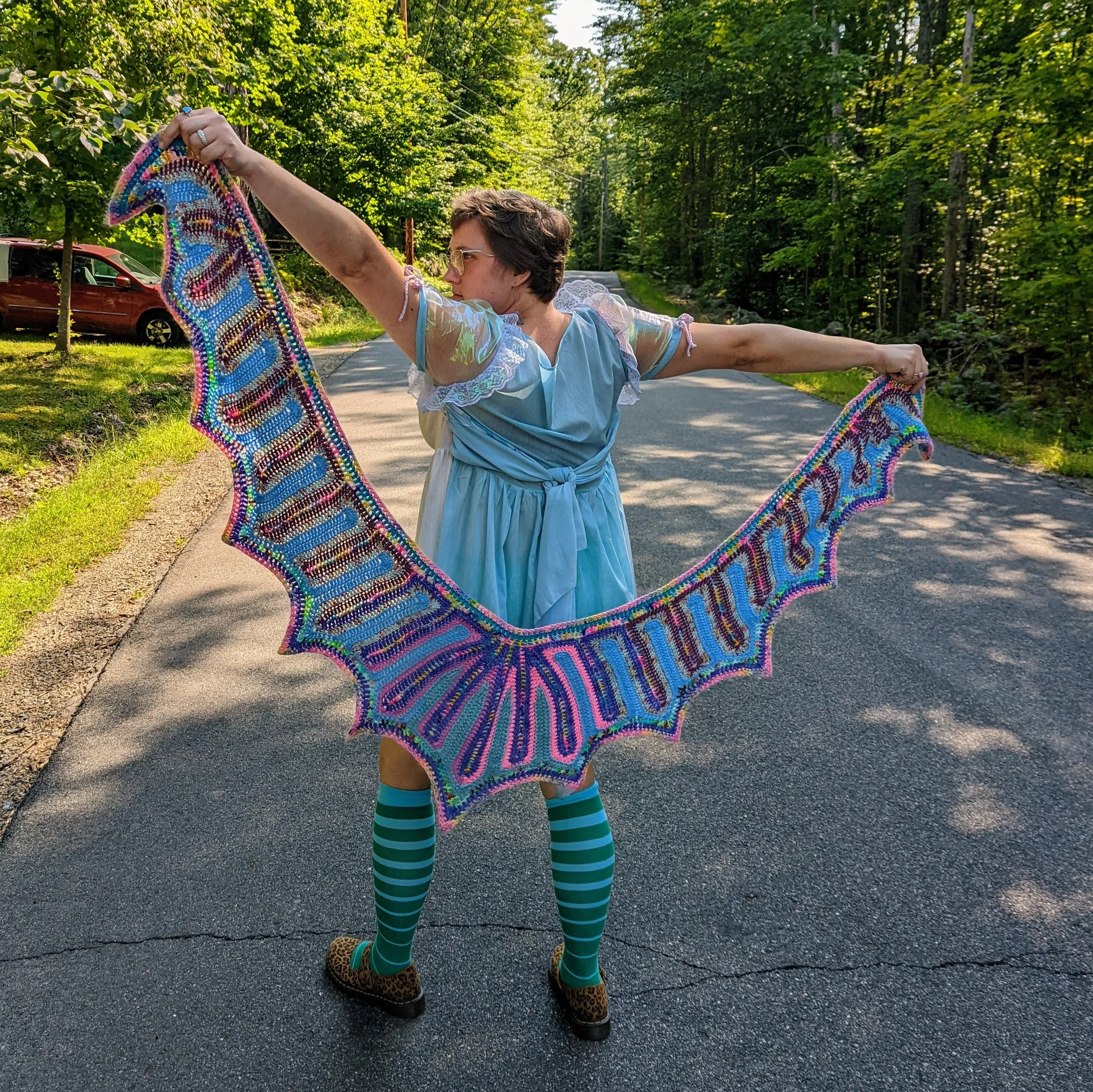 'Nadja's Wings' Shawl Downloadable Crochet Pattern