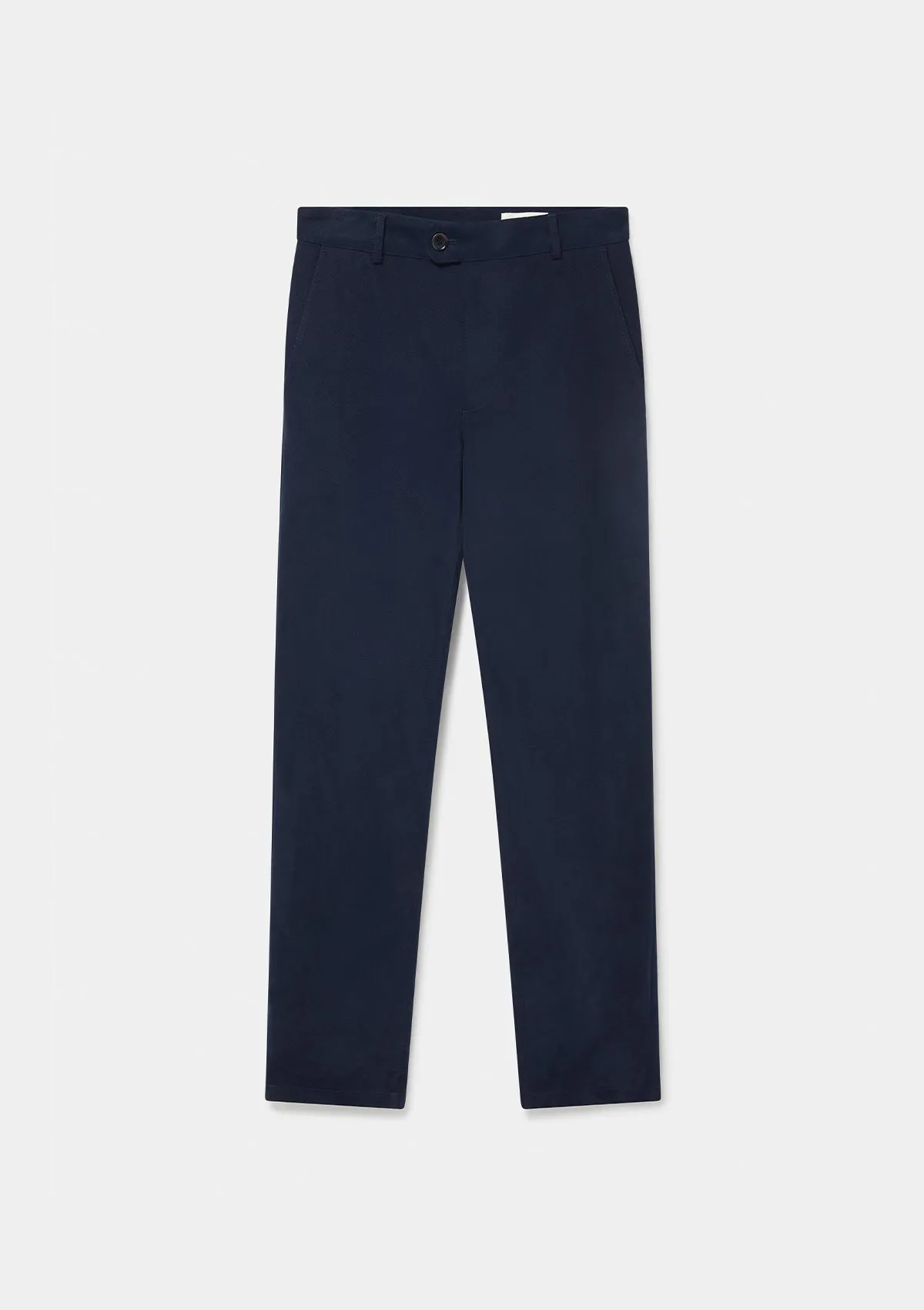 Navy Cotton Twill Chinos