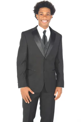 New Caravelli Black 2 Piece Slim Fit Tuxedo