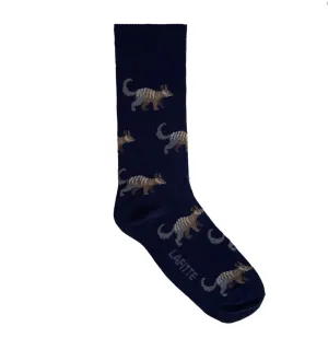 Numbat Bamboo Crew Socks in Navy