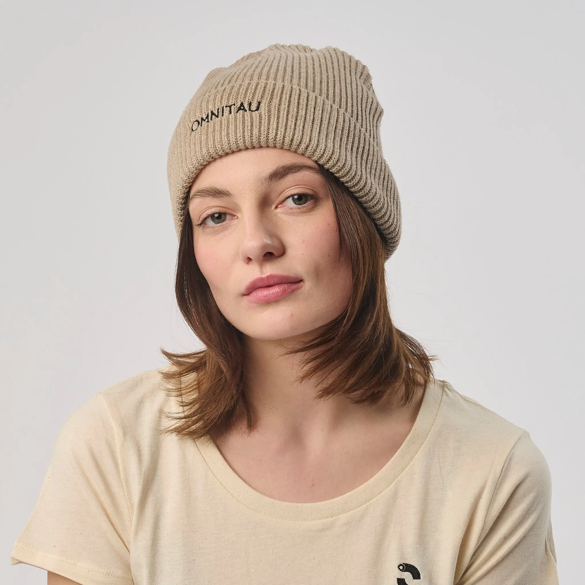 Omnitau Unisex Organic Cotton Pimlico Beanie - Sand