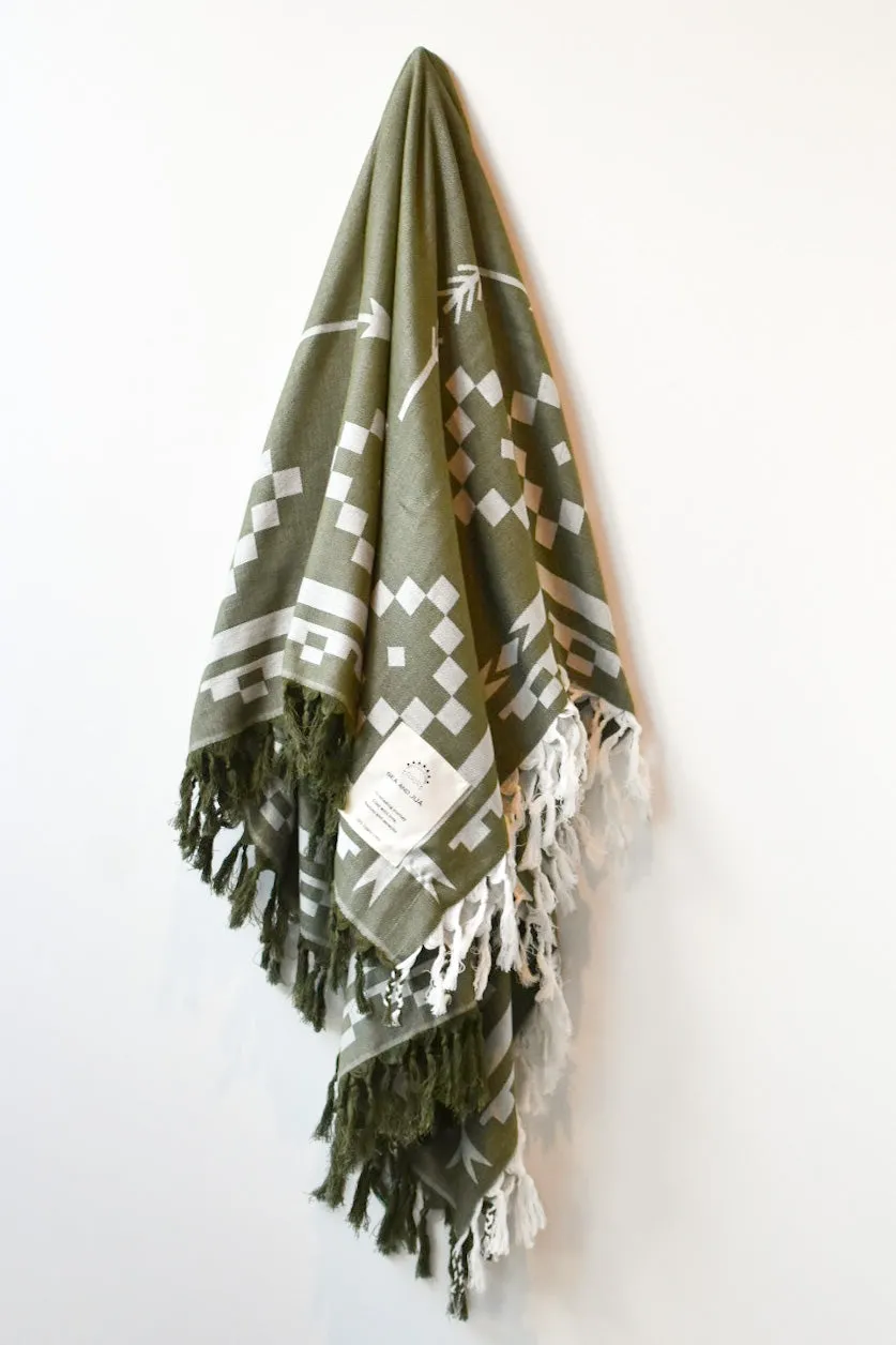 Organic Cotton Jacquard Throw