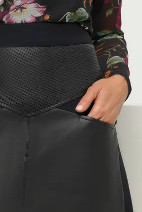 Pearl Leather Skirt