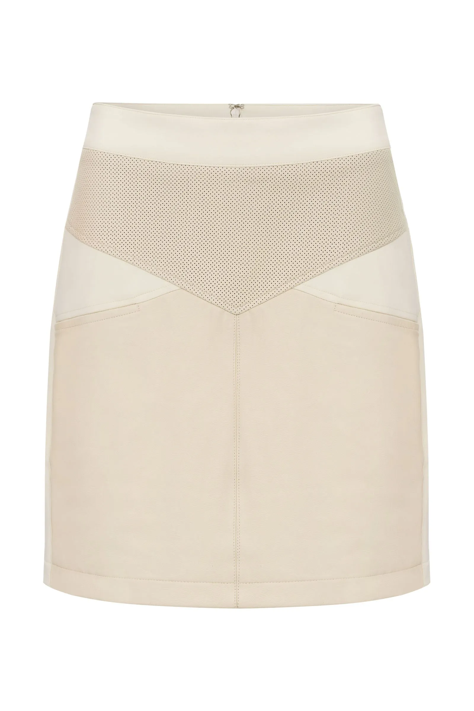 Pearl Leather Skirt