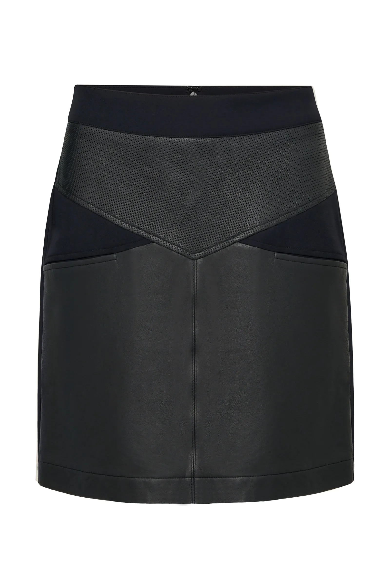 Pearl Leather Skirt