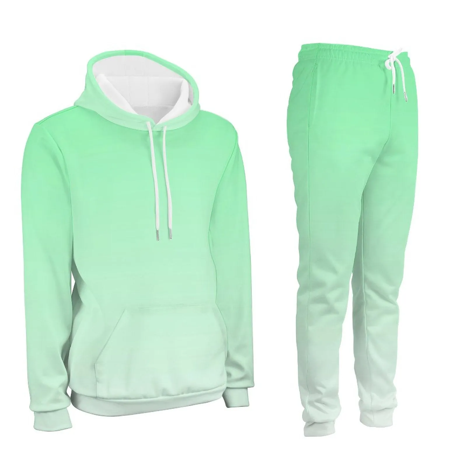 Personalize This Hoodie & Joggers Set-S to 5XL-Green