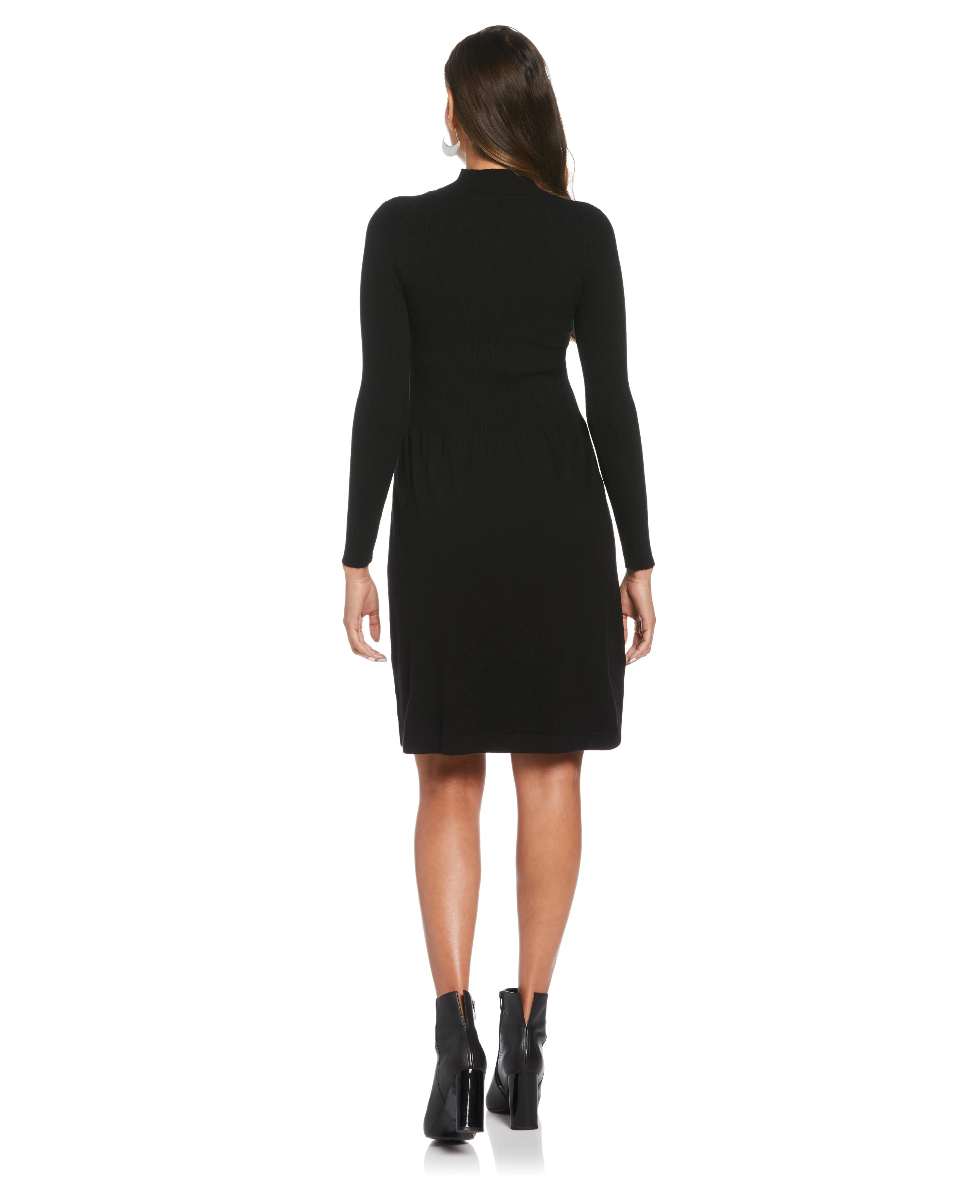 Petite Mock Neck Sweater Dress