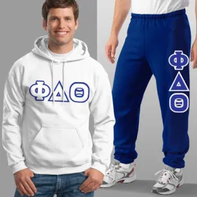 Phi Delta Theta Hoodie and Sweatpants, Package Deal - TWILL