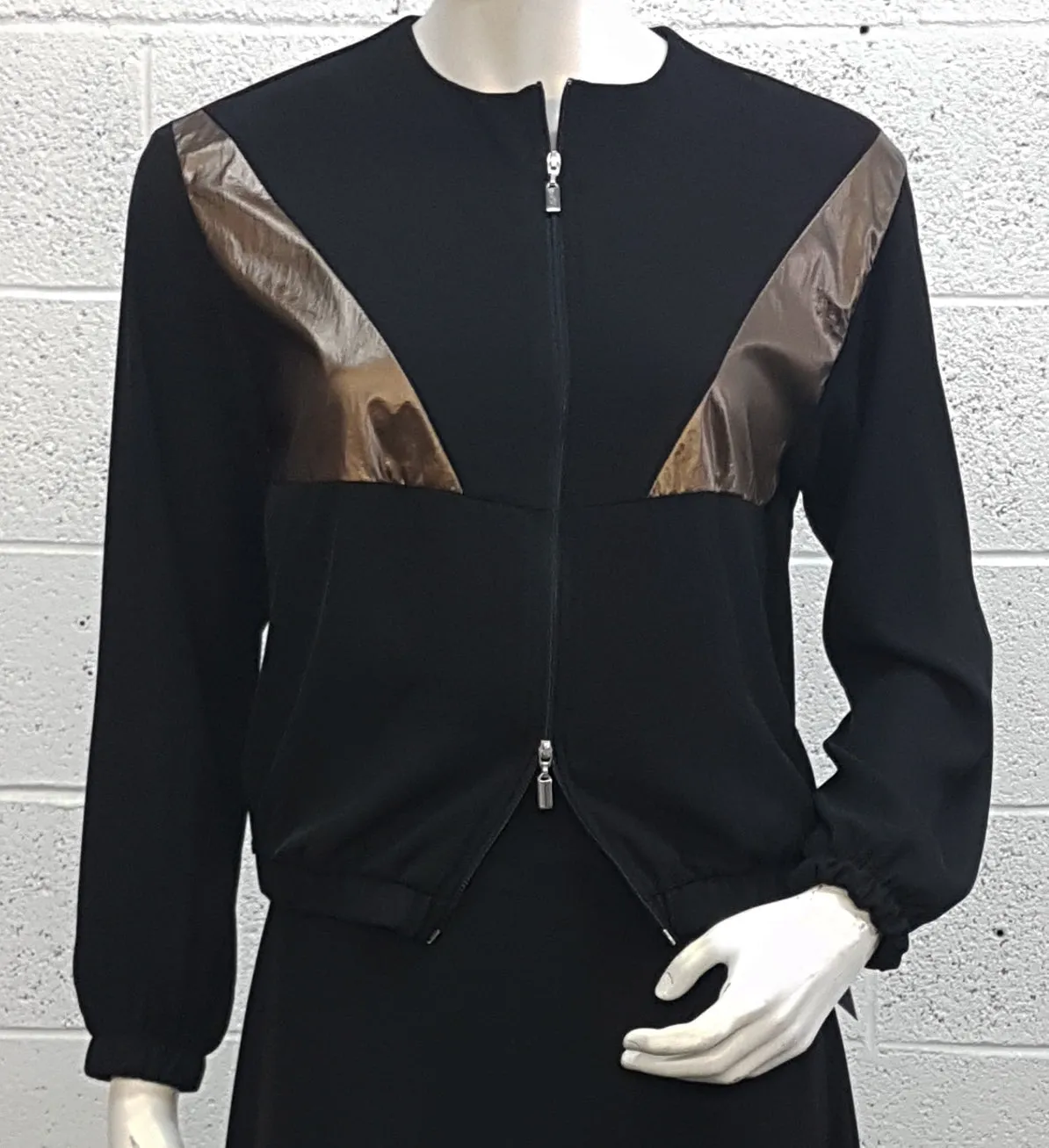 Pinto Front Zip Color Block Top