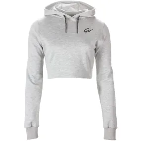 Pixley Crop Top Hoodie - Grey