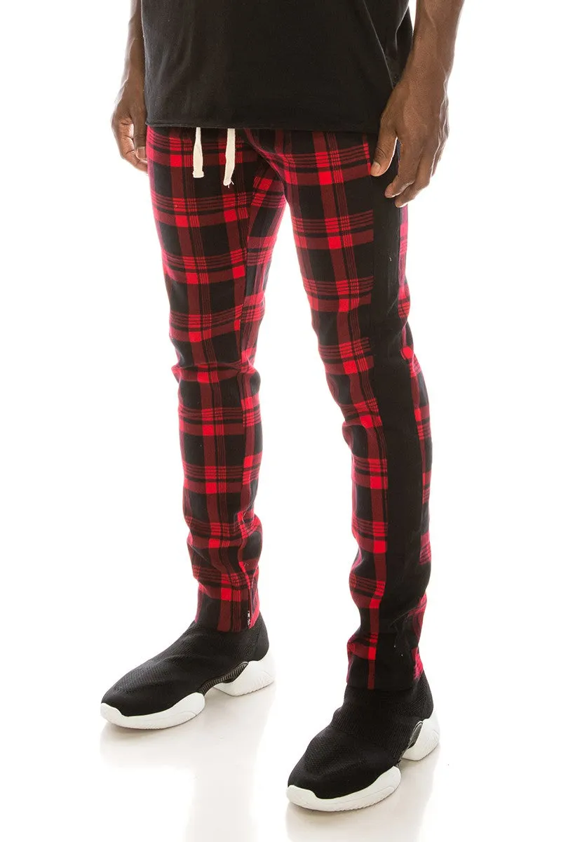 Plaid Pants - Red