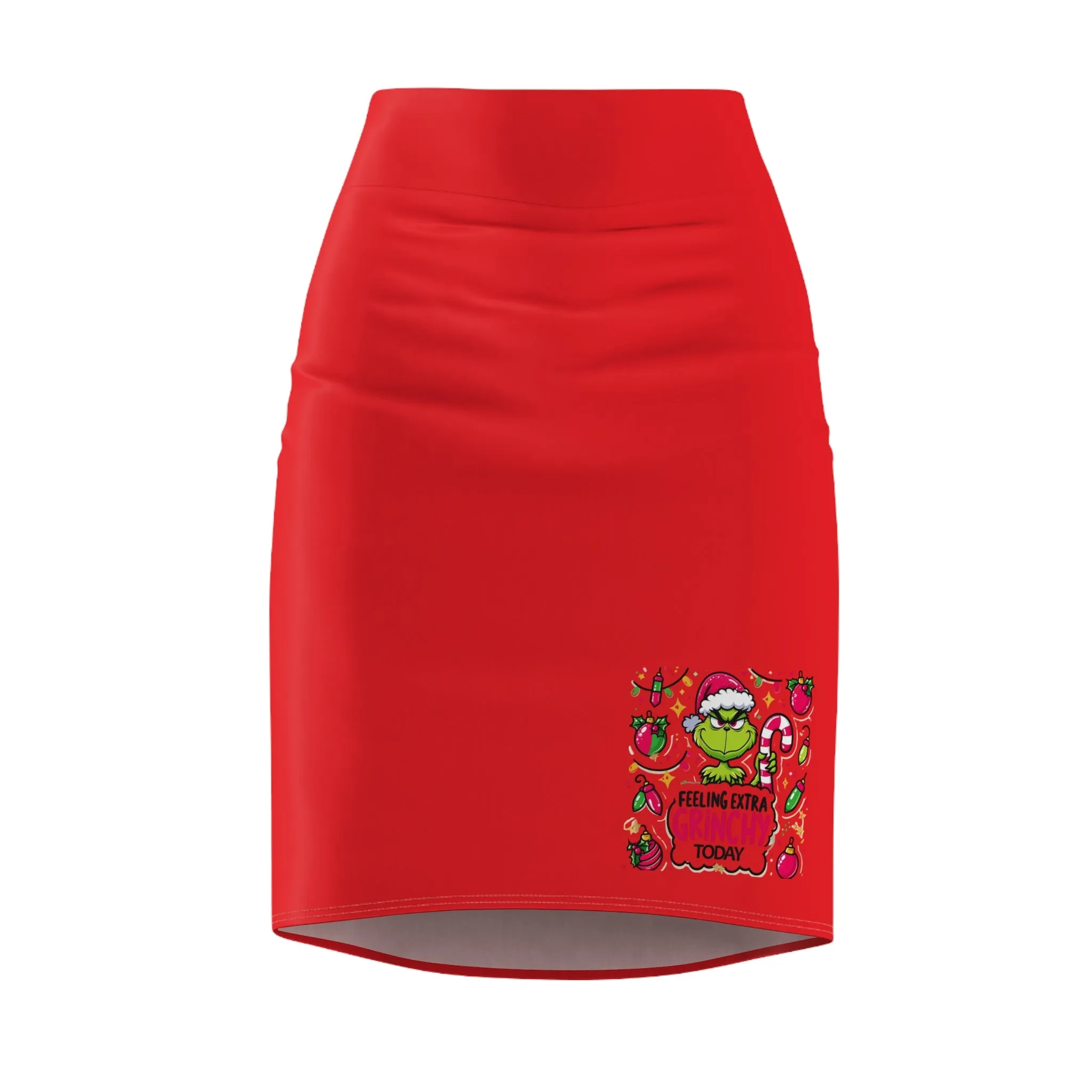 Princess Grace  Festive Women's Pencil Skirt  Feeling Extra Today Design