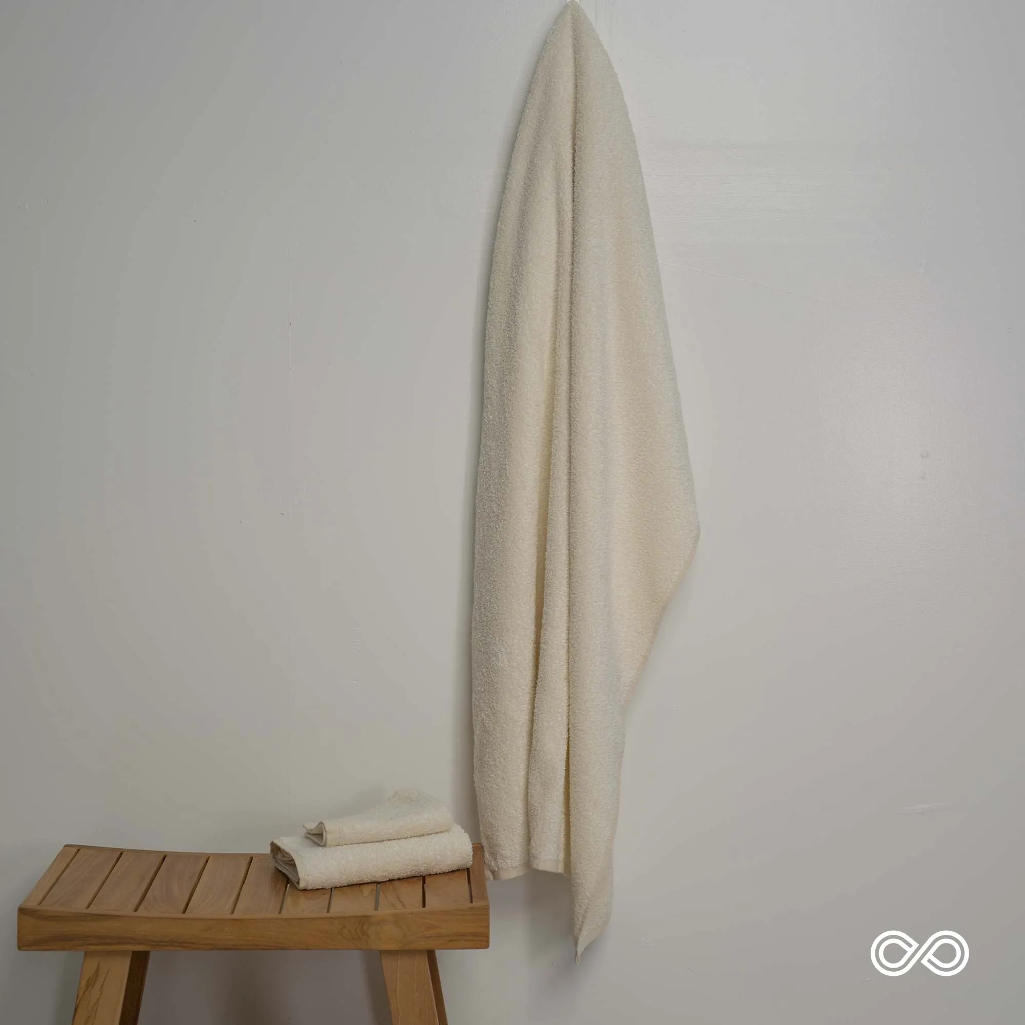 PUREVILLE Organic Hemp Terry Throw Blanket (100% hemp terry loops, 100% OC backing)