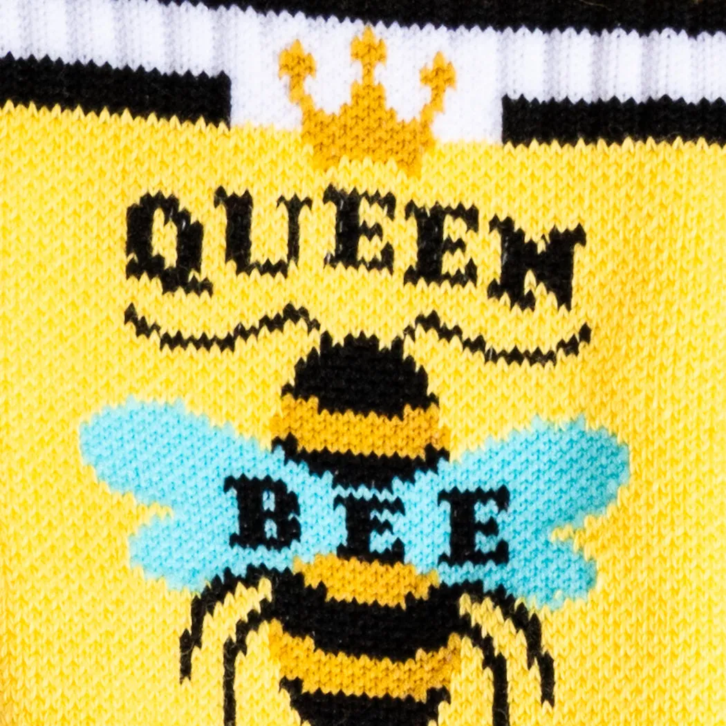 Queen Bee Unisex Athletic Crew Socks