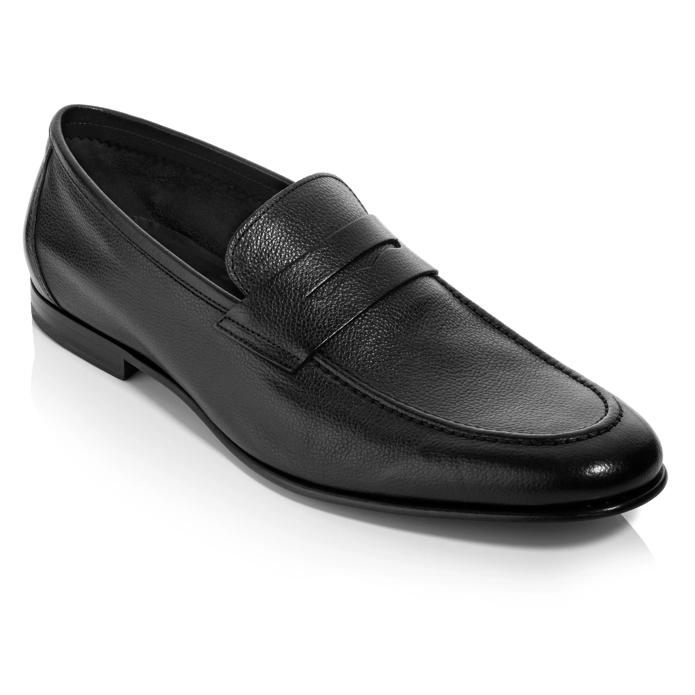 Ravello Black Moccasin Slip On