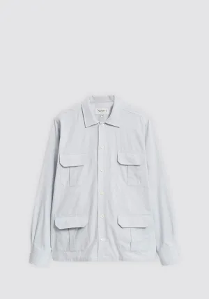 Recycled Italian | Sky Oxford Over-Shirt