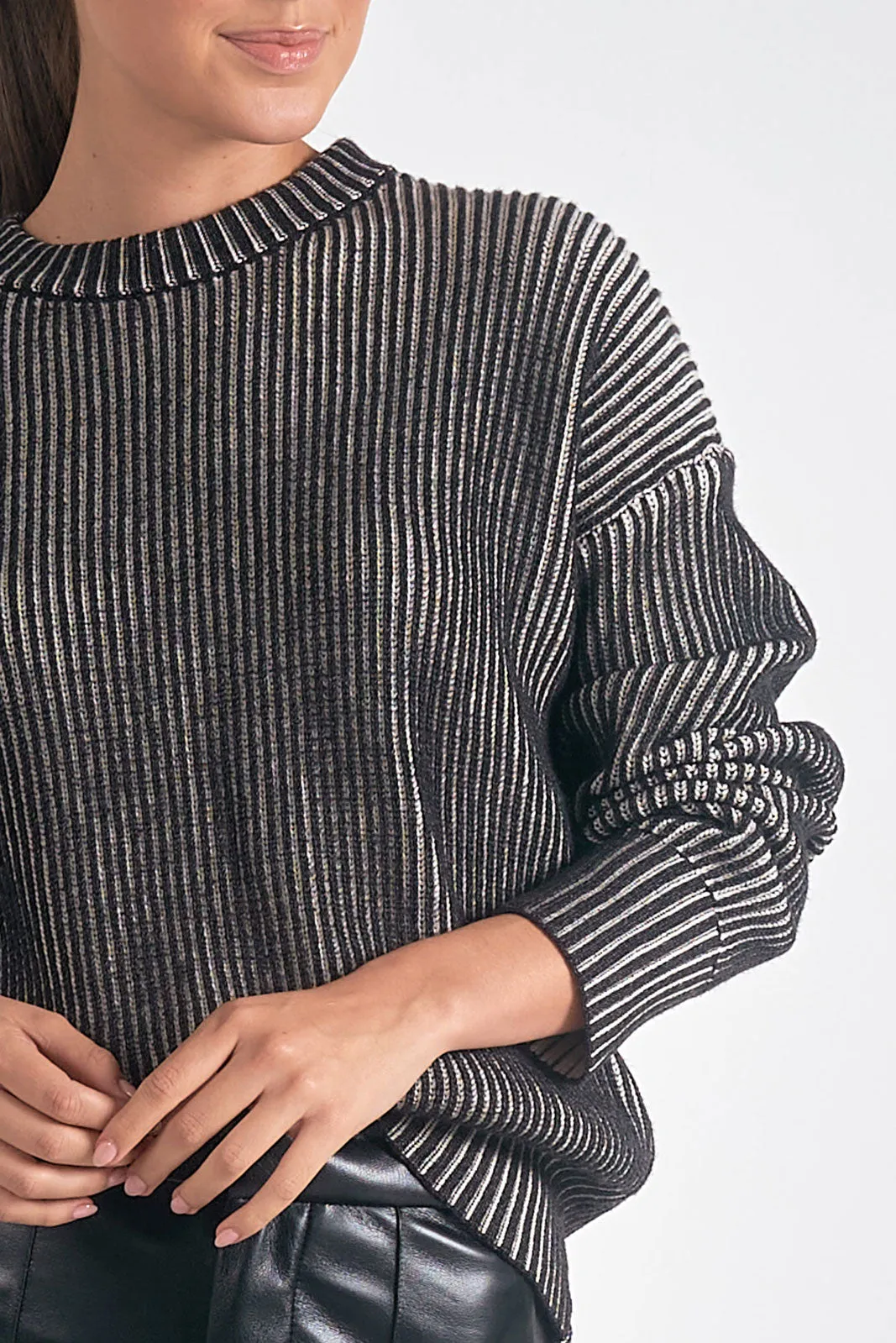 Ribbed Contrast Sweater *SOLD OUT*