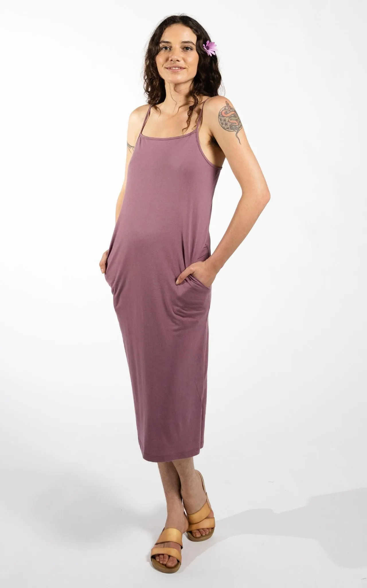 Rumi Dress - Dusty Mauve