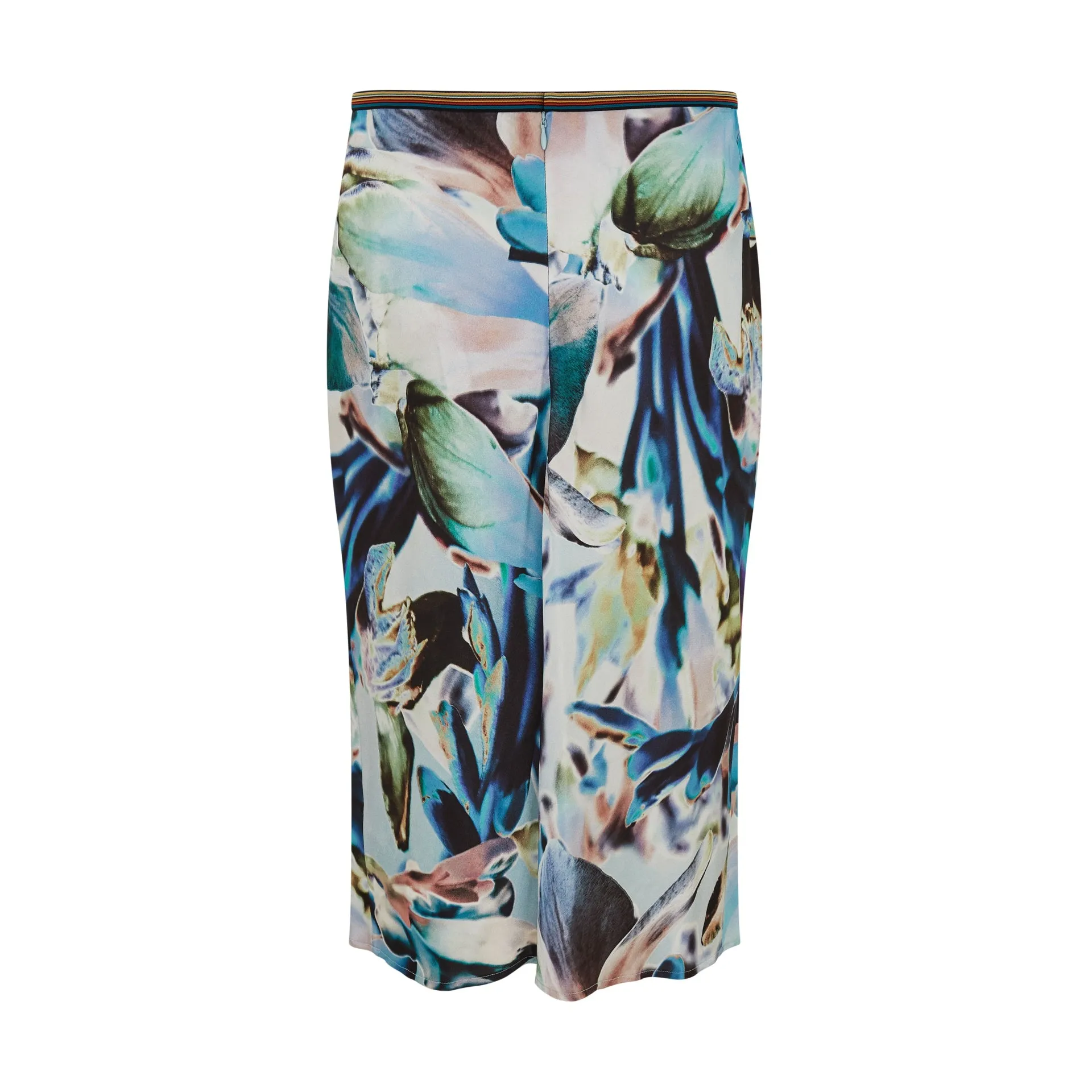 Sateen Floral Print Skirt