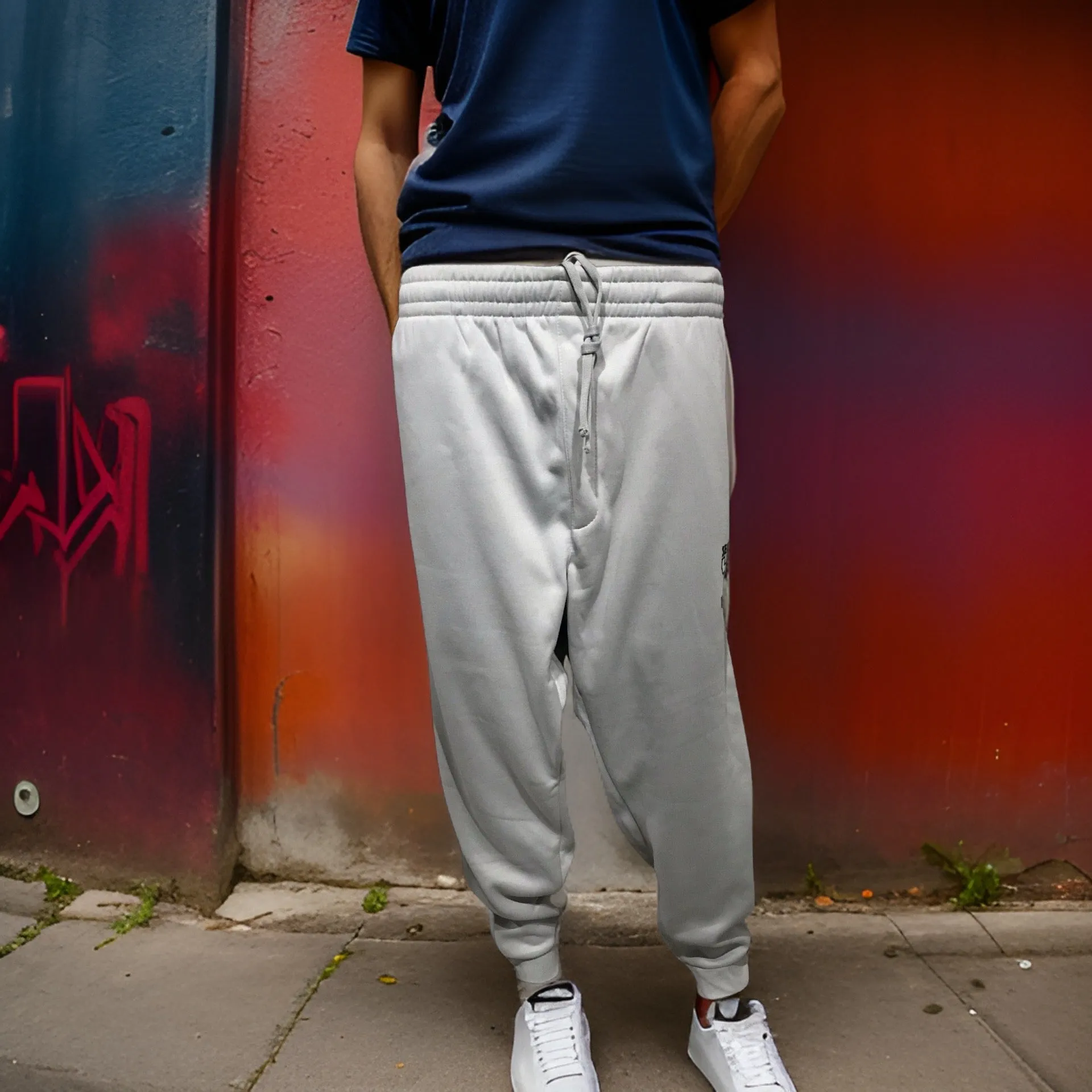 ^SEAN JOHN^ (GREY-MULTI) POLYESTER JOGGER SWEATPANTS (XB SIZED)