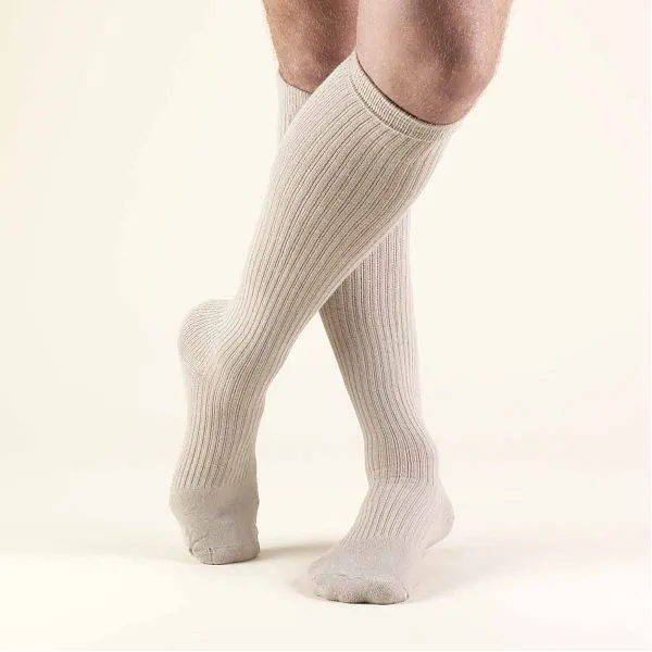 Second Skin Men's 15-20 mmHg Casual and Athletic Knee High Socks