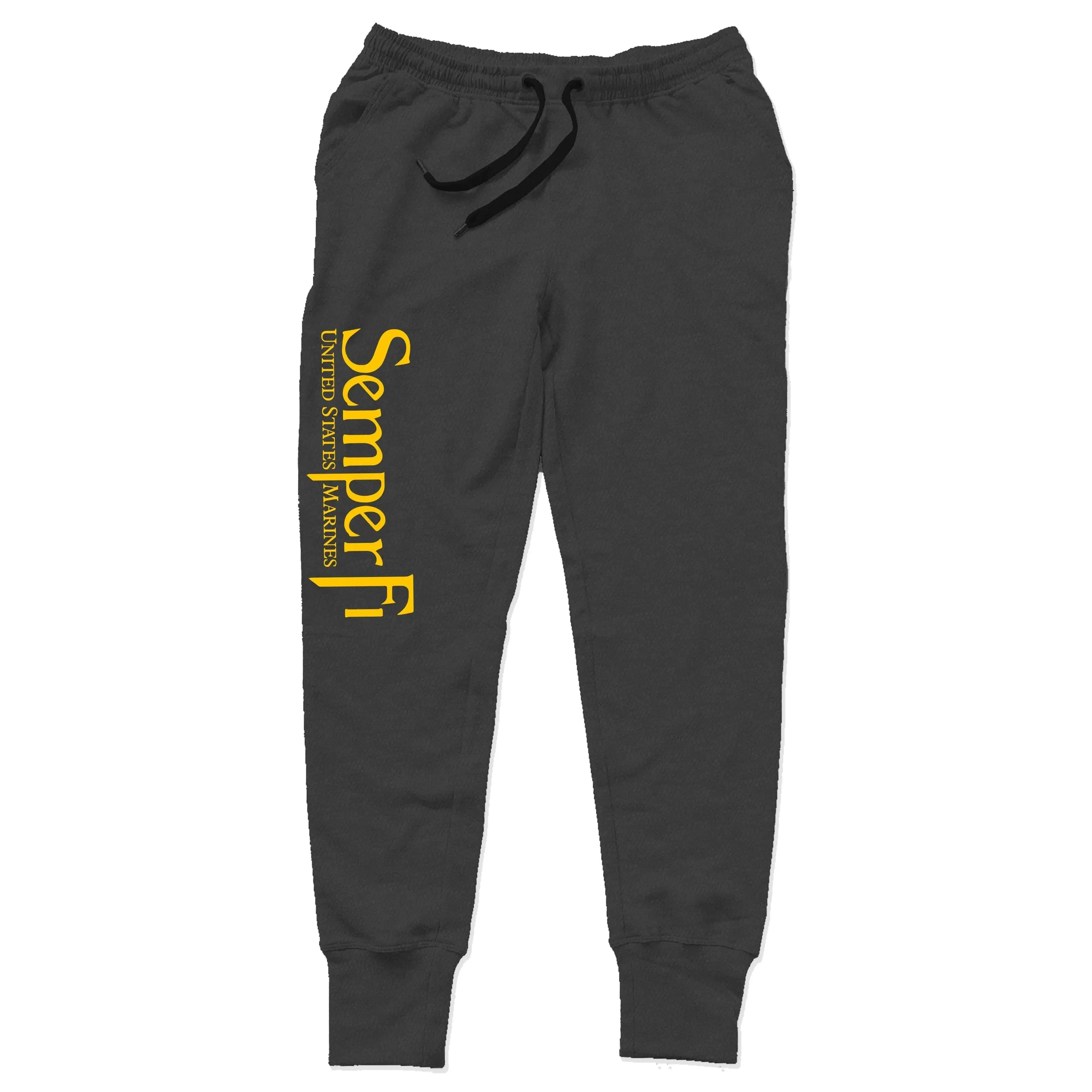 Semper Fi Heather Black Joggers/Sweatpant