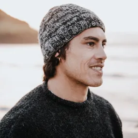 Sherpa Wool Beanie - Black