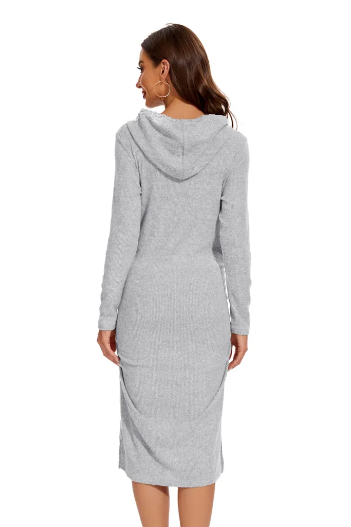 Smallshow Knit Maternity Sweater Midi Dress