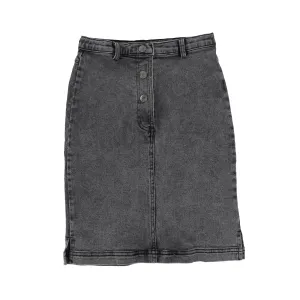 SOFT GALLERY BLACK DENIM WASH PENCIL SKIRT