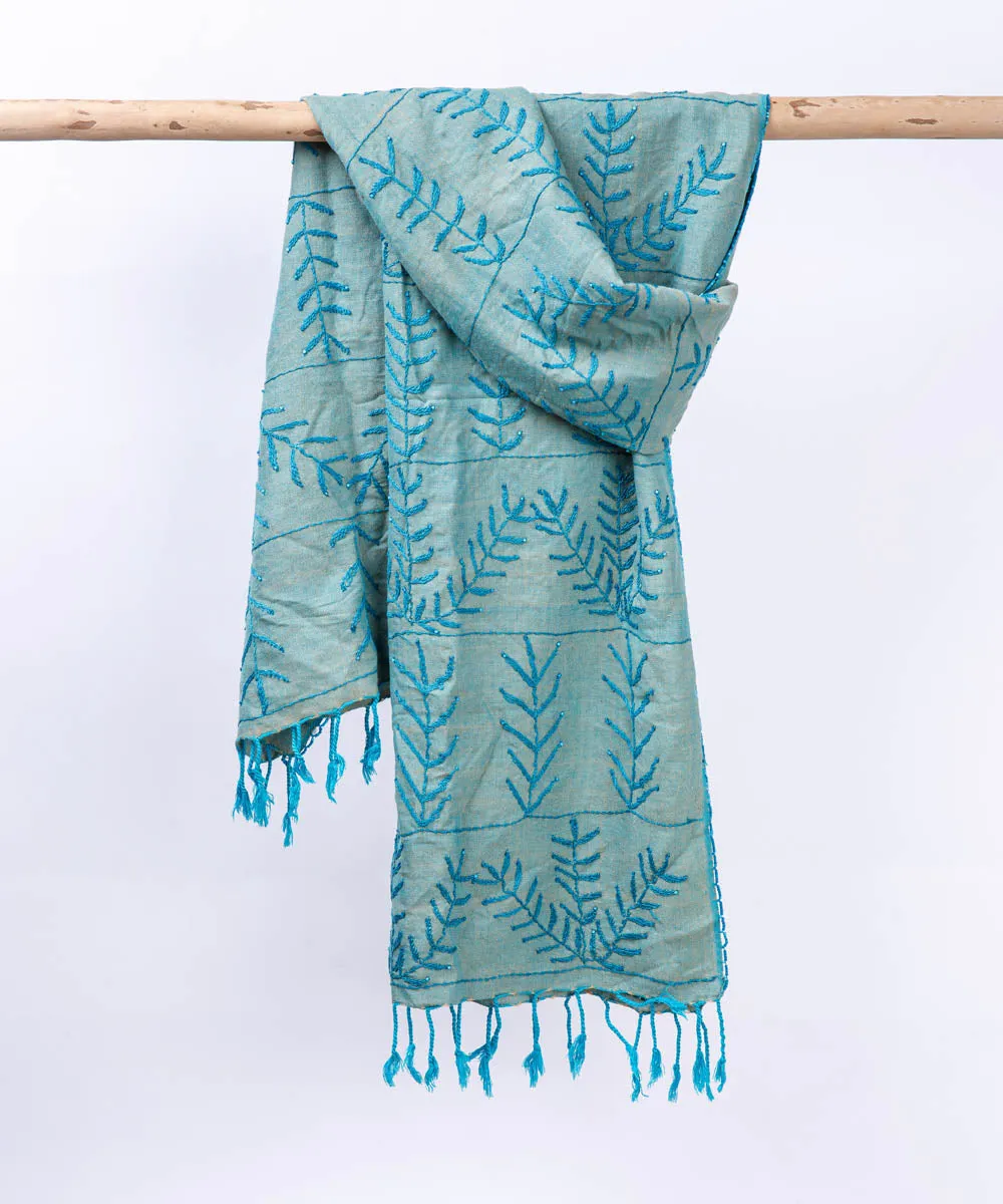 South Sinai Embroidered Hand Woven Cotton Shawl