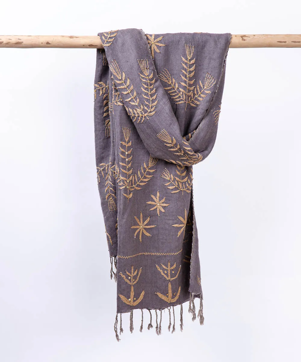 South Sinai Embroidered Hand Woven Cotton Shawl