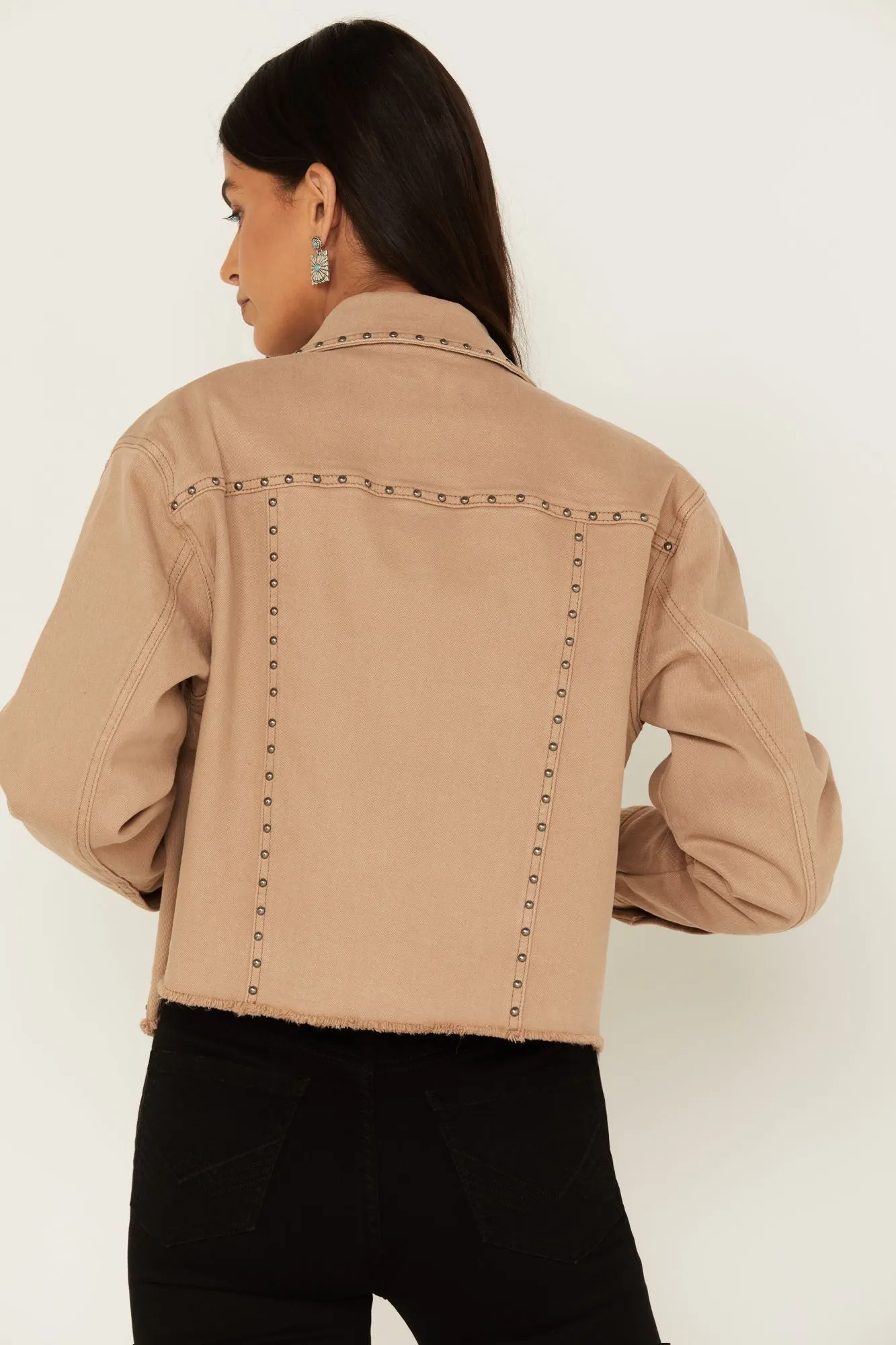 Studded Cropped Jacket