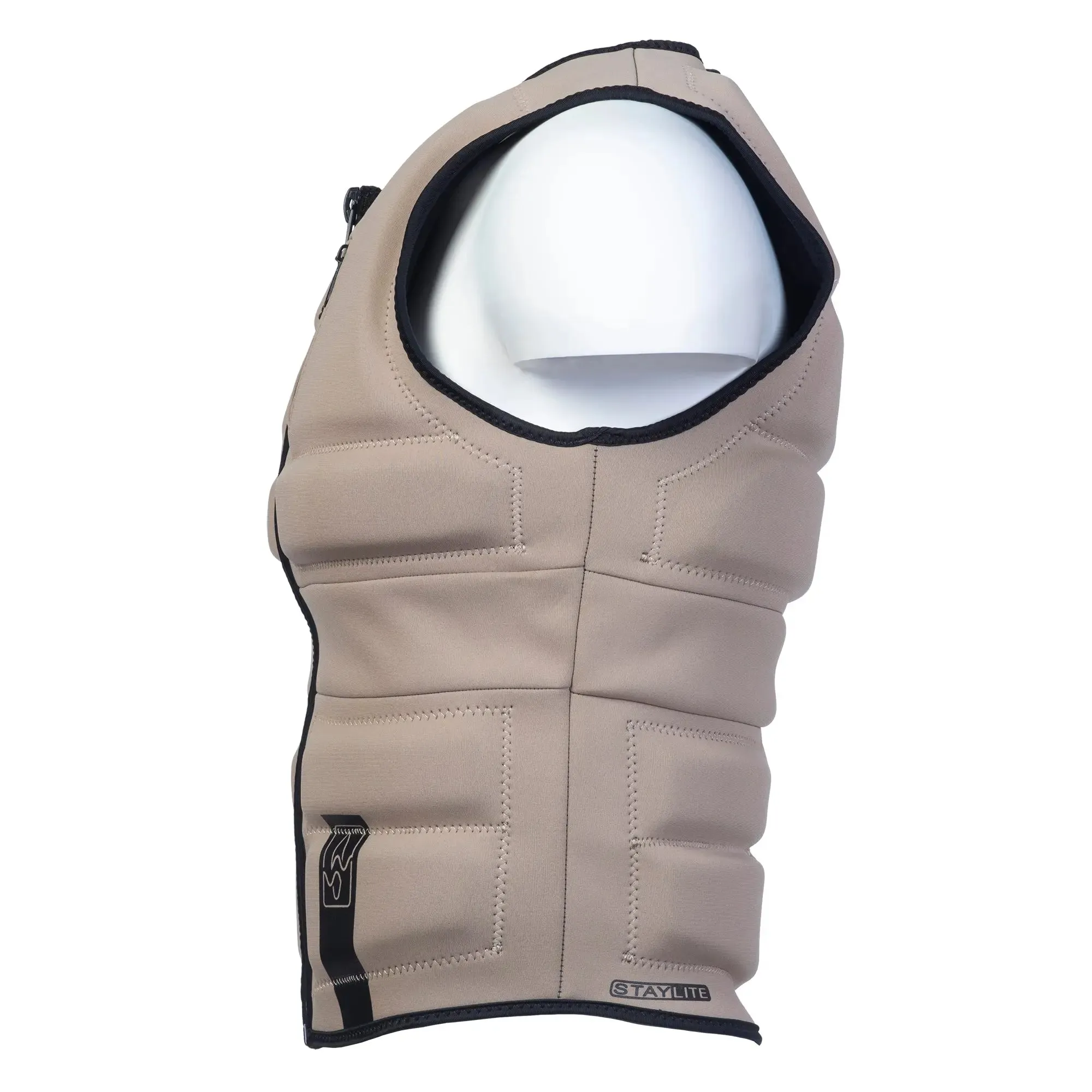 SWELL Wakesurf Vest - Men's Sand - Ultimate Comfort Neoprene Jacket