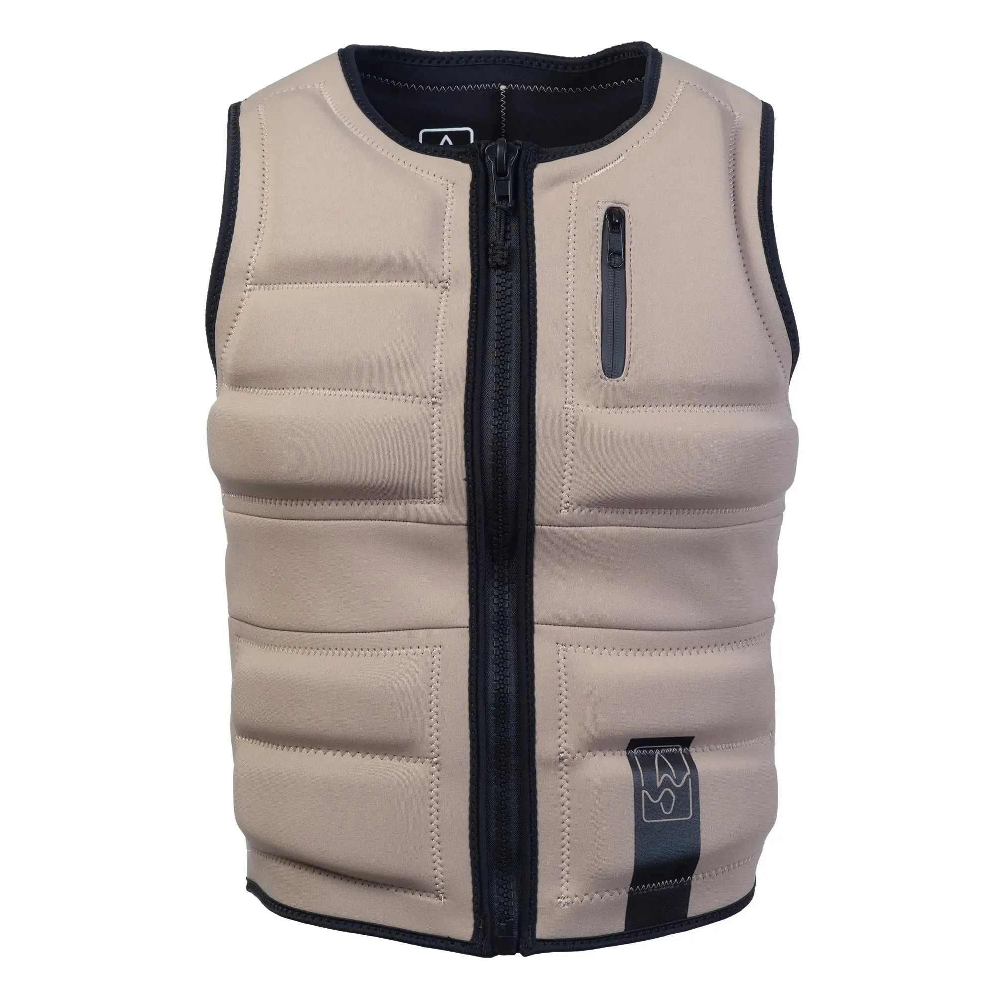 SWELL Wakesurf Vest - Men's Sand - Ultimate Comfort Neoprene Jacket