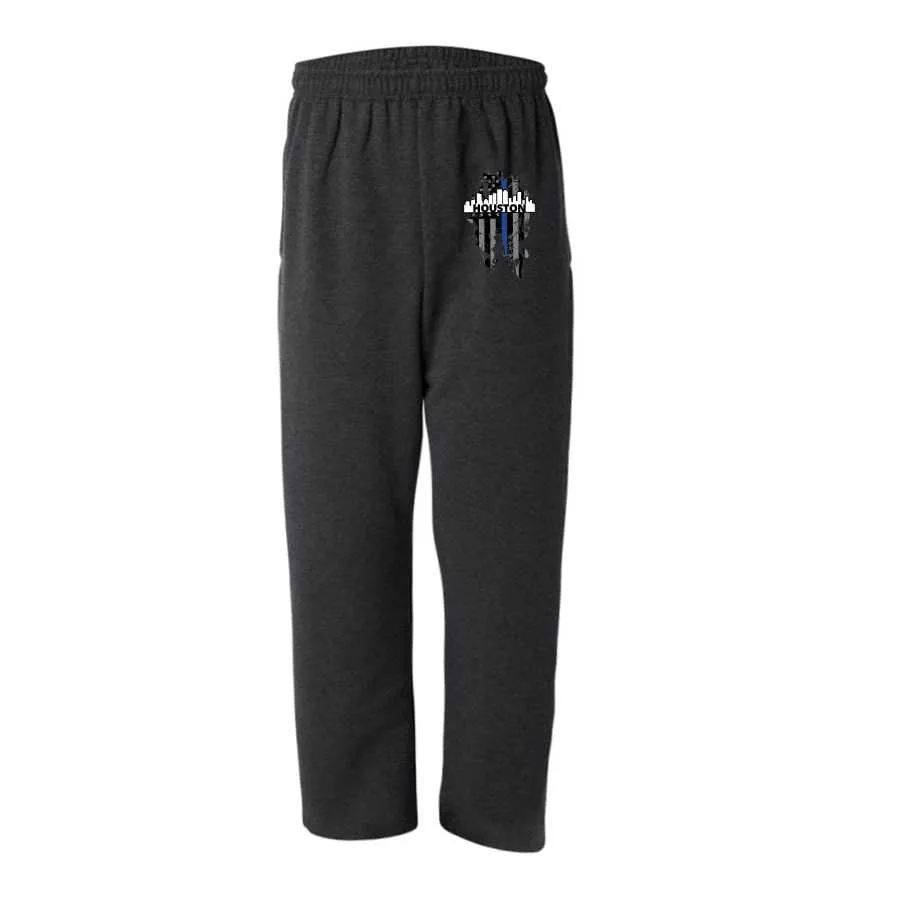 Thin Blue Line Houston Skyline Sweatpants