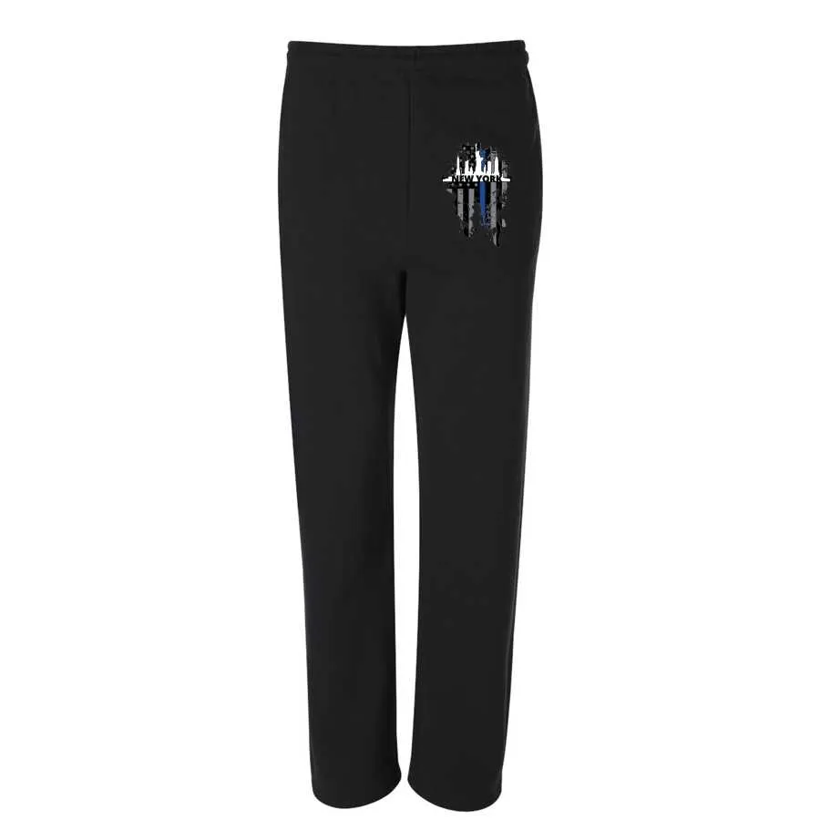 Thin Blue Line New York City Skyline Sweatpants