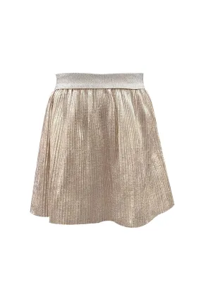 Toddler l Little Girls Holiday Glam Gold Metallic Mini Skirt