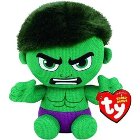 TY Beanie Babies Marvel Hulk, 15cm