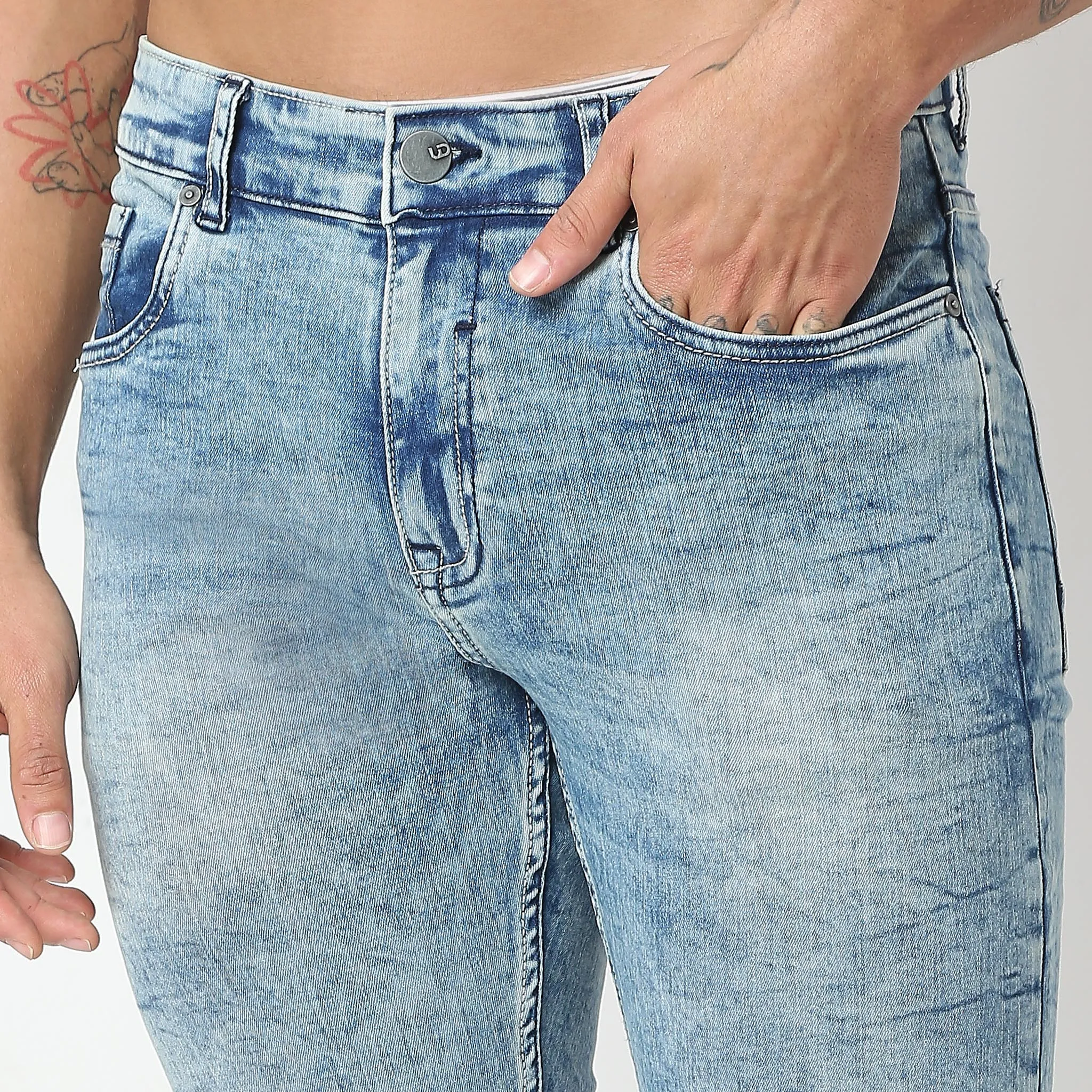 Union of Denim® - Adv XXII Stone Blue Wash Authentic Denim with E-fast® Stretch - Skinny Comfort Fit Jeans