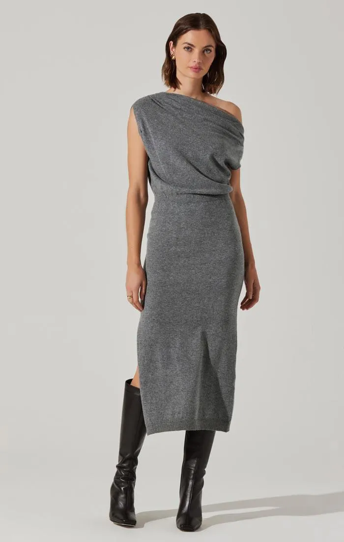 Val Sweater Dress - Charcoal