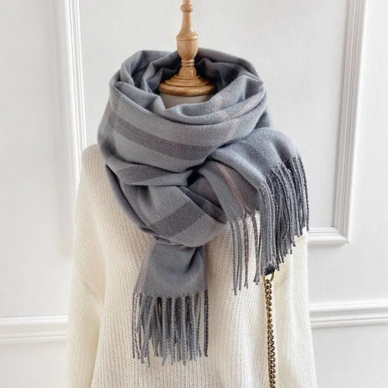 winter warm thicked blanket scarves For ladies